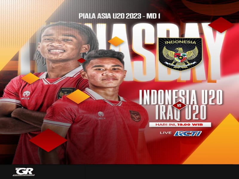 SEDANG BERLANGSUNG! Link Live Streaming Timnas U-20 Vs Irak di Piala Asia U-20 2023