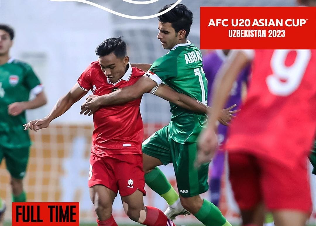 Melawan 10 Pemain Irak, Timnas Indonesia U-20 Gagal Raih Kemenangan di Laga Perdana