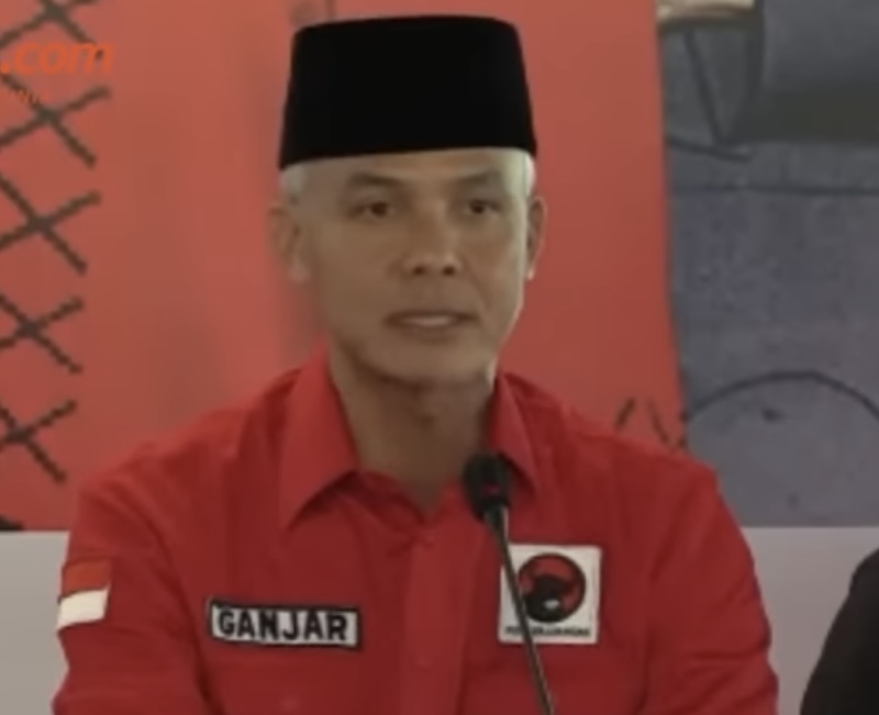 Pidato Pertama Ganjar Pranowo Usai Ditunjuk Jadi Capres PDI Perjuangan 