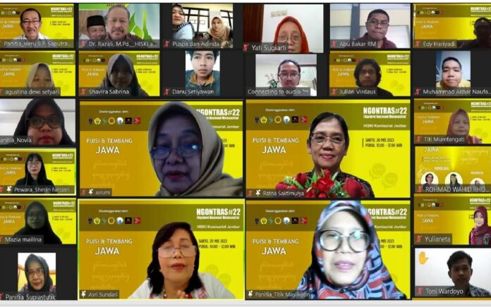 Webinar HISKI Jember: Pelestarian Tembang Perlu Keberpihakan dari Pemerintah