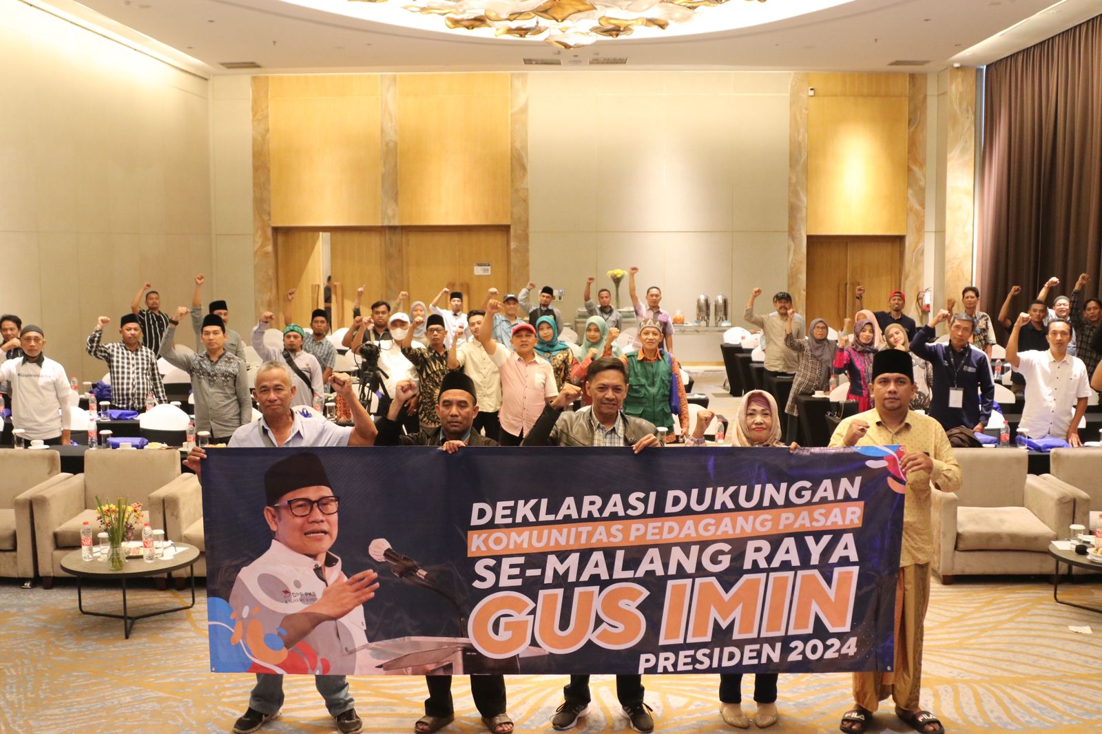Ratusan Pedagang Pasar Se-Malang Raya Deklarasi Dukung Gus Muhaimin Presiden 2024