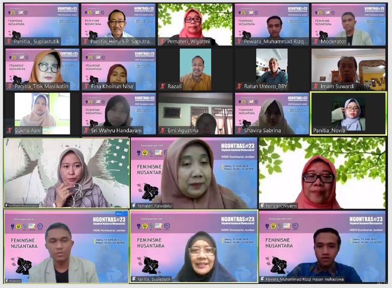 Webinar HISKI Jember: Melacak Jejak Feminisme Nusantara