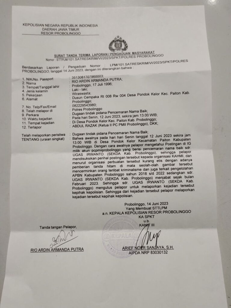 Pemkab Probolinggo Anti Kritik