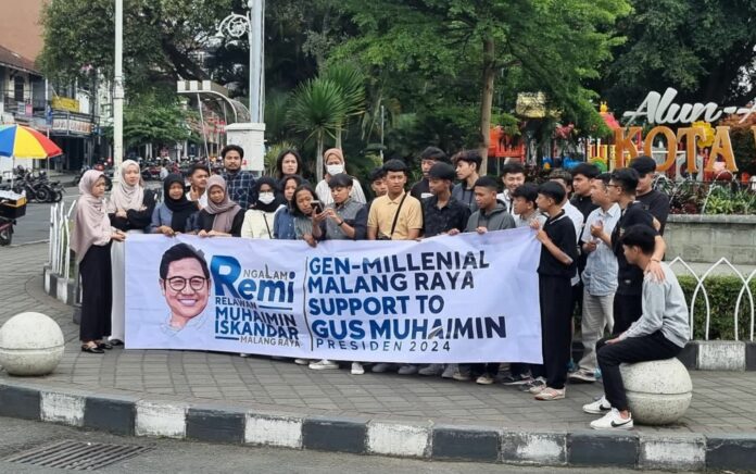 Gen Milenial Malang Raya Deklarasi Dukung Gus Muhaimin Presiden 2024