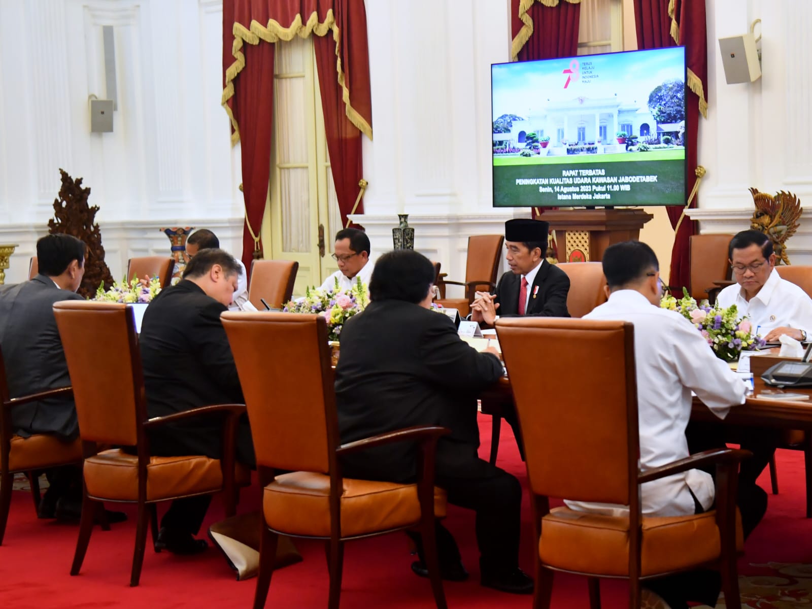 Presiden Jokowi Memberi Arahan Penanganan Kualitas Udara Jabodetabek