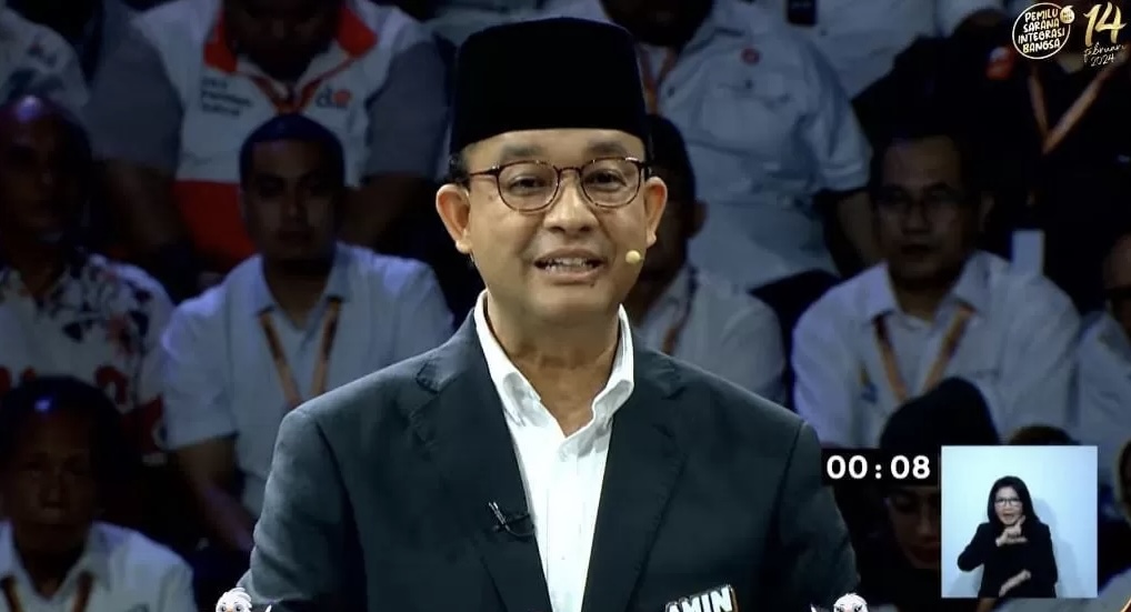 Debat Capres 2024, Anies Janji Miskinkan Koruptor