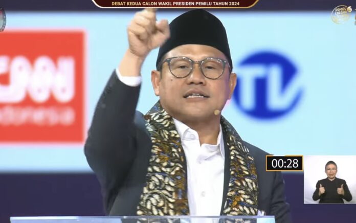 Cak Imin Gaungkan "Slepet" di Debat Cawapres 2024