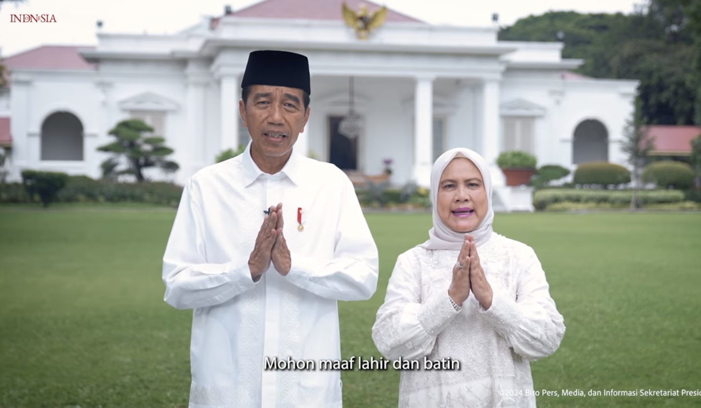 Jokowi-Iriana Ucapkan Selamat Idul Fitri 1445 H: Semoga Bisa Saling Memaafkan