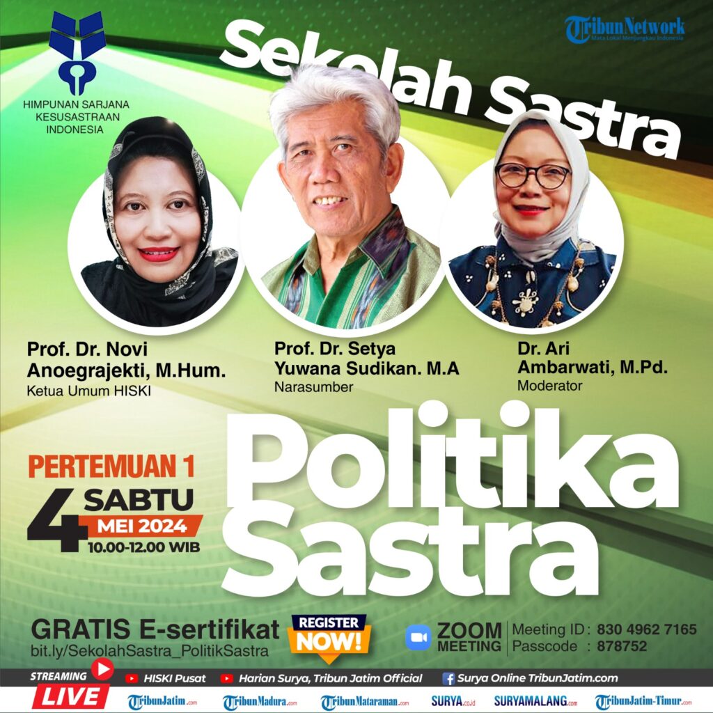 Hiski Angkat Topik Politika Sastra di Putaran Kelima Sekolah Sastra