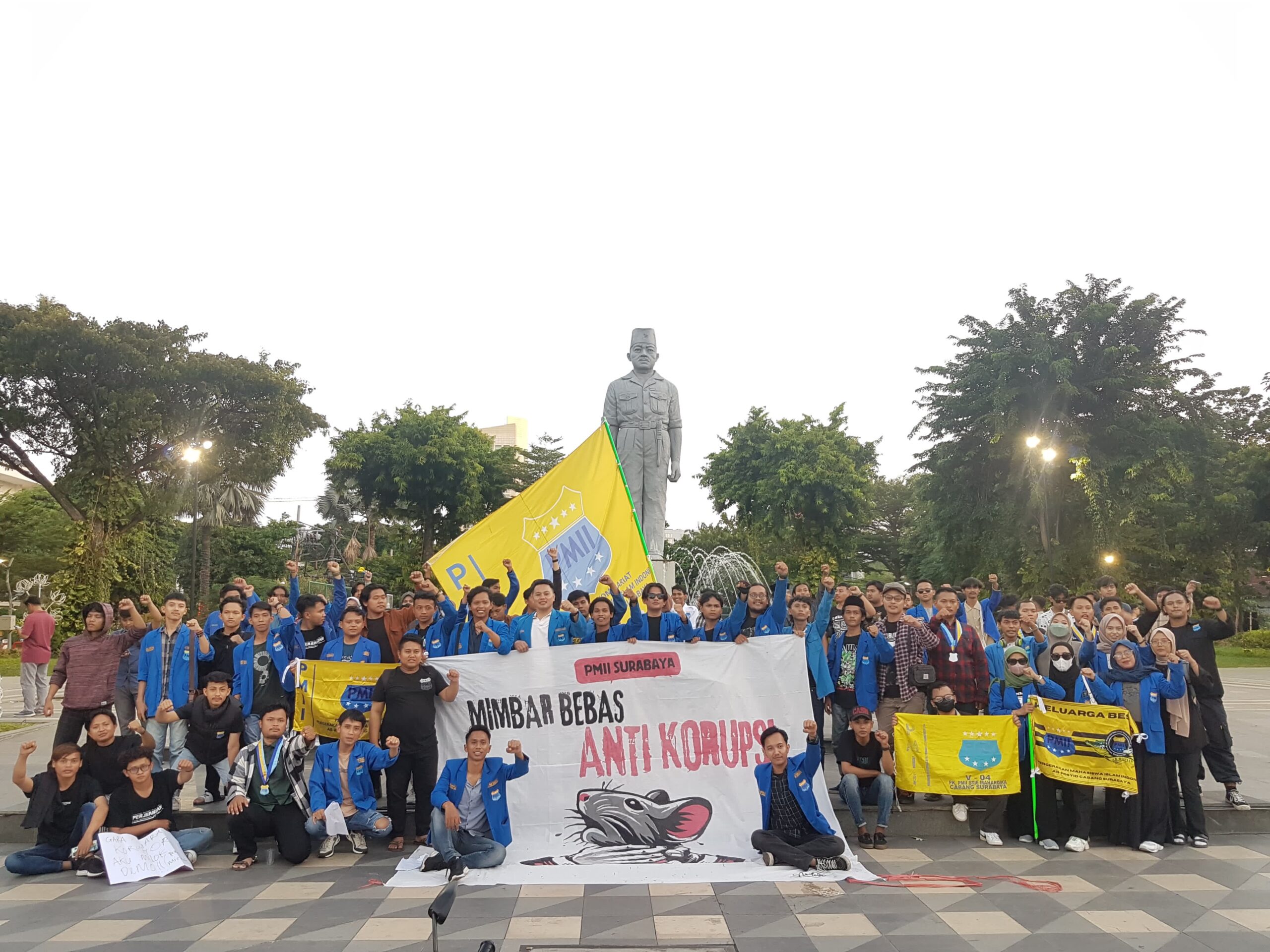 Peringati Harkitnas, PMII Surabaya Suarakan Mosi Tidak Percaya Kepada KPK