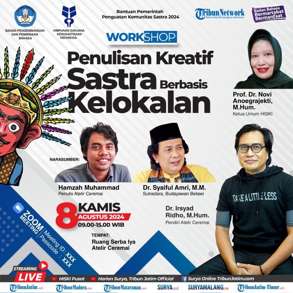 Gandeng Komunitas Sastra Atelir Ceremai, HISKI Gelar Workshop Penulisan Kreatif Puisi dan Cerpen Berbasis Kelokalan