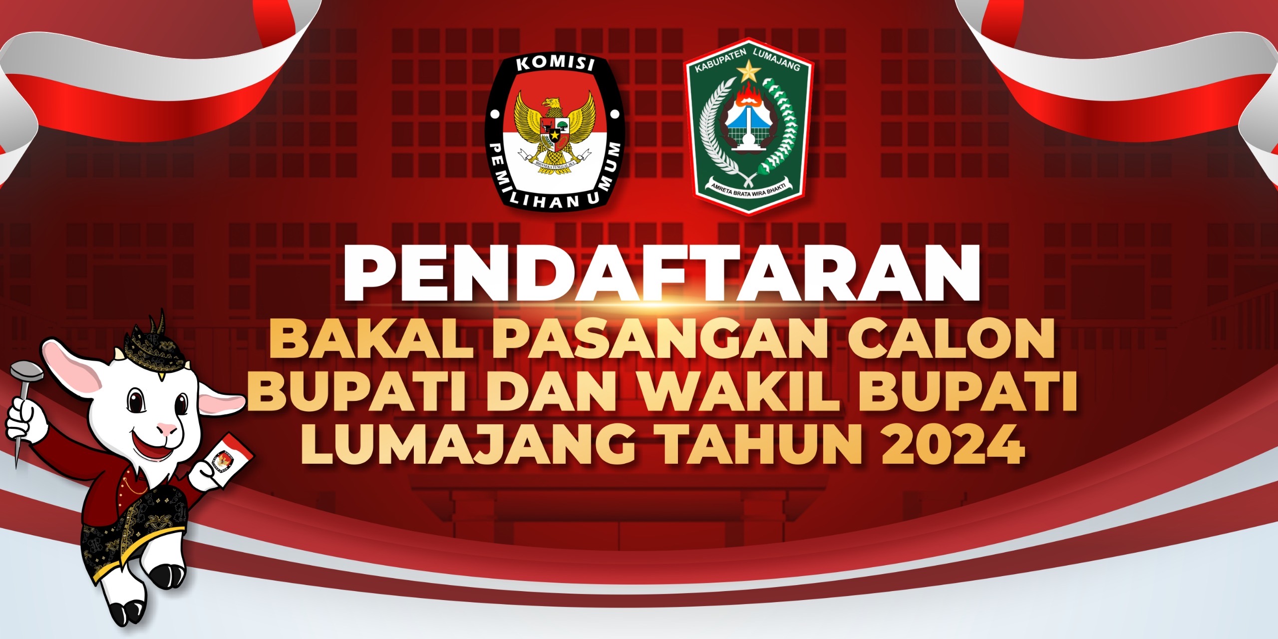 Pendaftaran Bakal Pasangan Calon Bupati dan Wakil Bupati Lumajang Tahun 2024