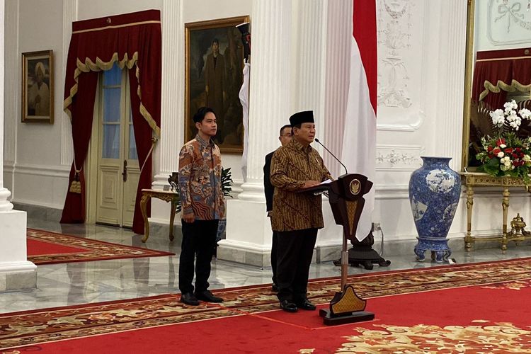 Prabowo Resmikan 53 Menteri, Berikut Daftar Lengkapnya