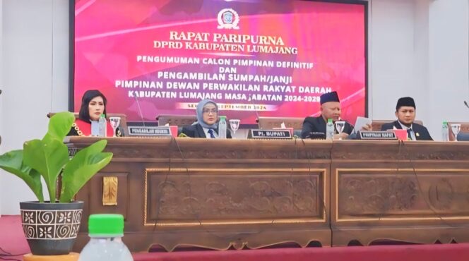 Pj Bupatu Lumajang Ucapkan Selamat Atas Pelantikan Pimpinan Dewan, Berharap Sinergitas Terjaga