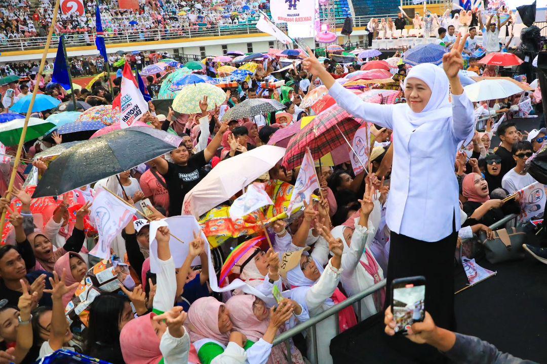 Kampanye Akbar, Khofifah: Mari Bersama Membangun Jatim Maju