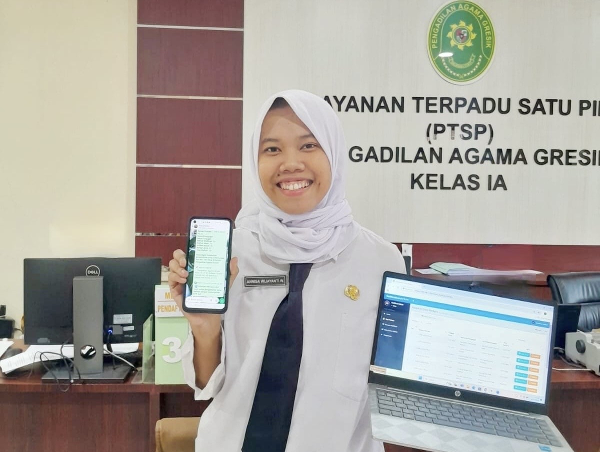 CPNS Pengadilan Agama Gresik Ciptakan Inovasi SIPANDAI (Notifikasi Penitipan Nafkah dan Informasi Perkara) untuk Pemenuhan Hak Perempuan dan Anak Pasca Perceraian