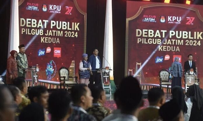 Debat Kedua Pilgub Jatim, Tiga Srikandi Adu Gagasan