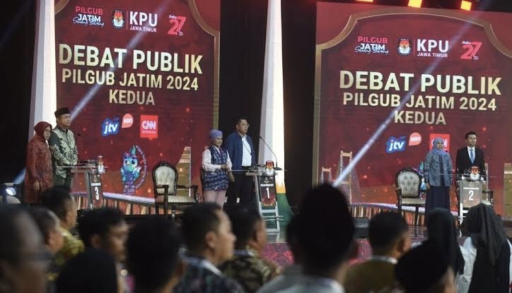 Debat Kedua Pilgub Jatim, Tiga Srikandi Adu Gagasan