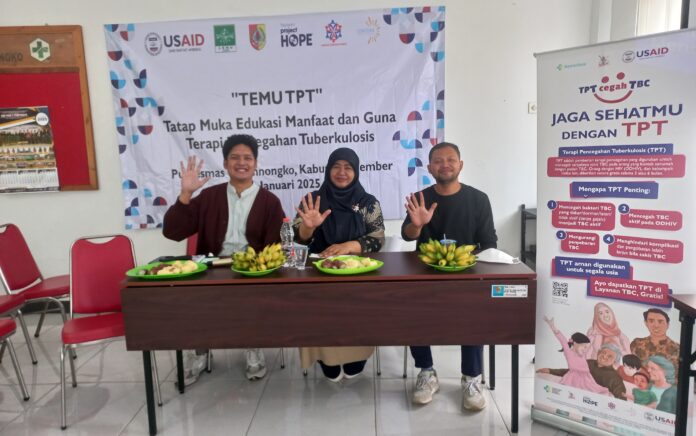 Waspada TBC: USAID PREVENT TB Gelar Sosialisasi pada Masyarakat di Puskesmas Curahnongko