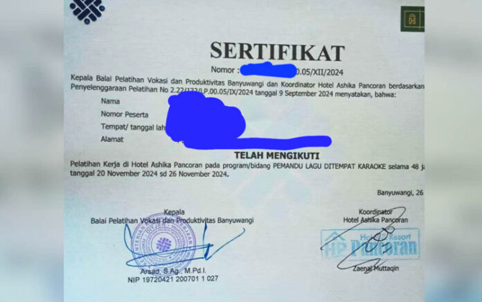 Pelatihan LC Bersertifikat Kemnaker RI di Banyuwangi Tuai Komentar Publik