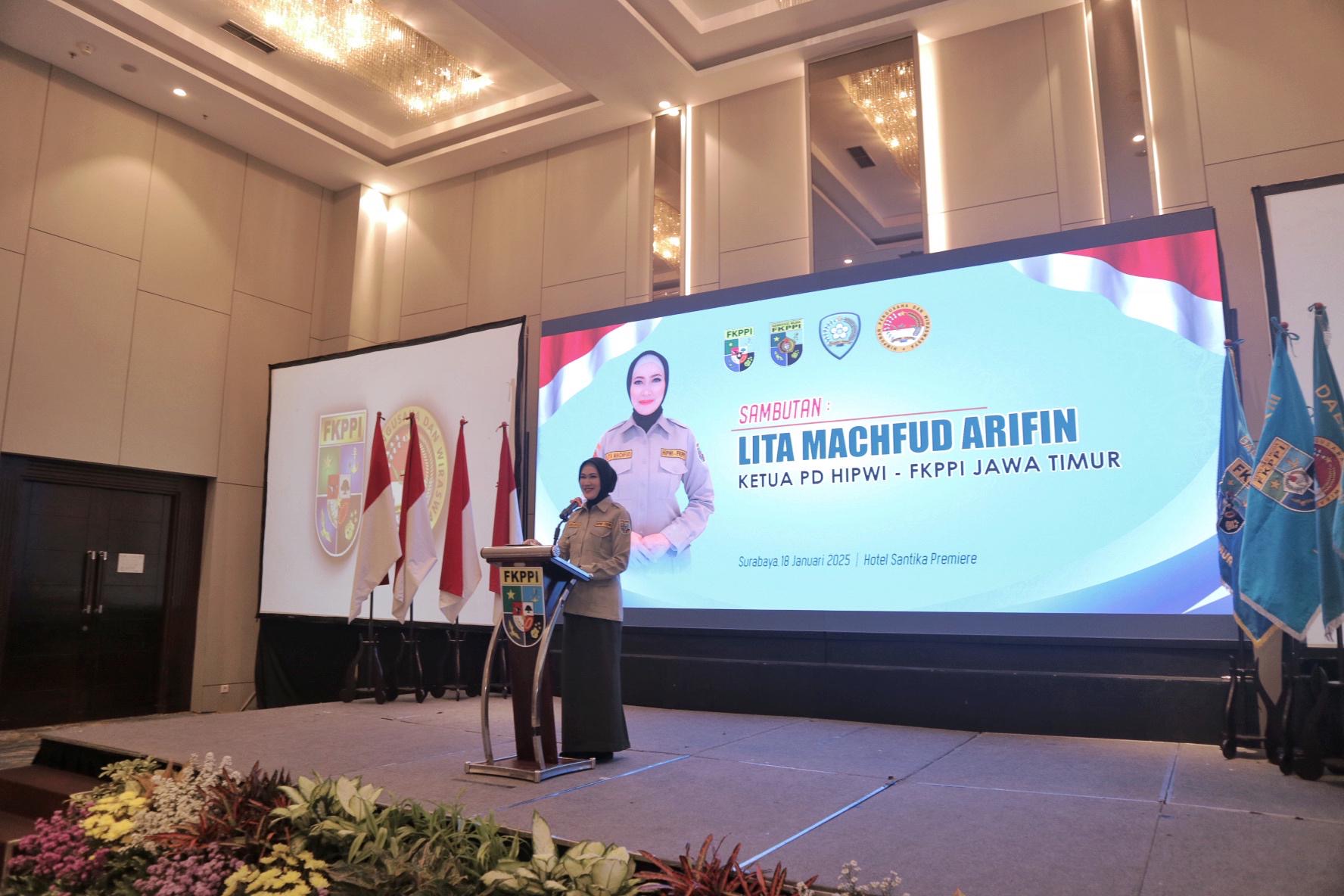 Lita Machfud Arifin Resmi Jadi Ketua PD HIPWI-FKPPI Jawa Timur