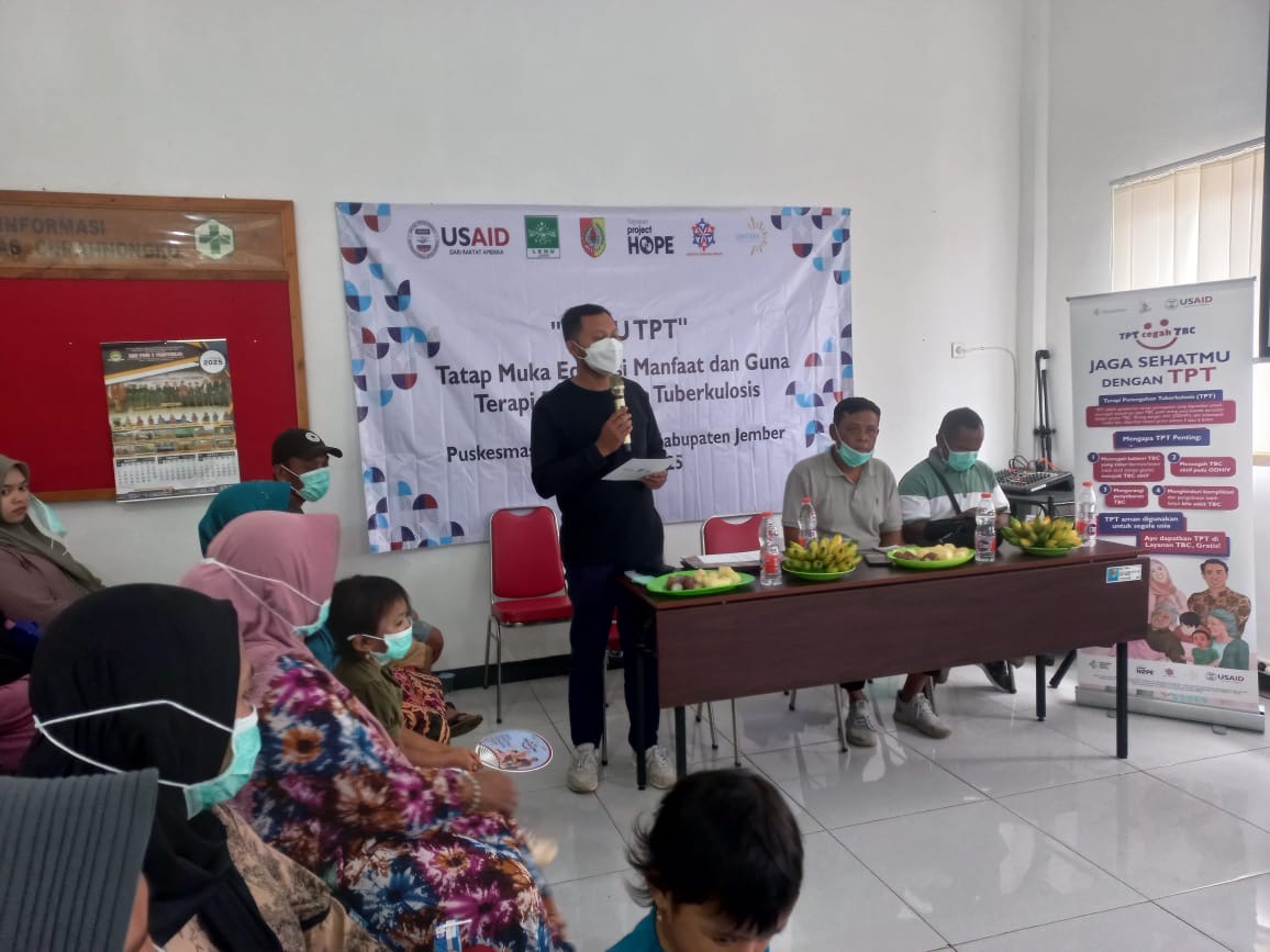 Waspada TBC: USAID PREVENT TB Gelar Sosialisasi pada Masyarakat di Puskesmas Curahnongko